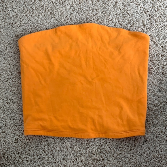 GARAGE Orange cotton tube top - Picture 1 of 3